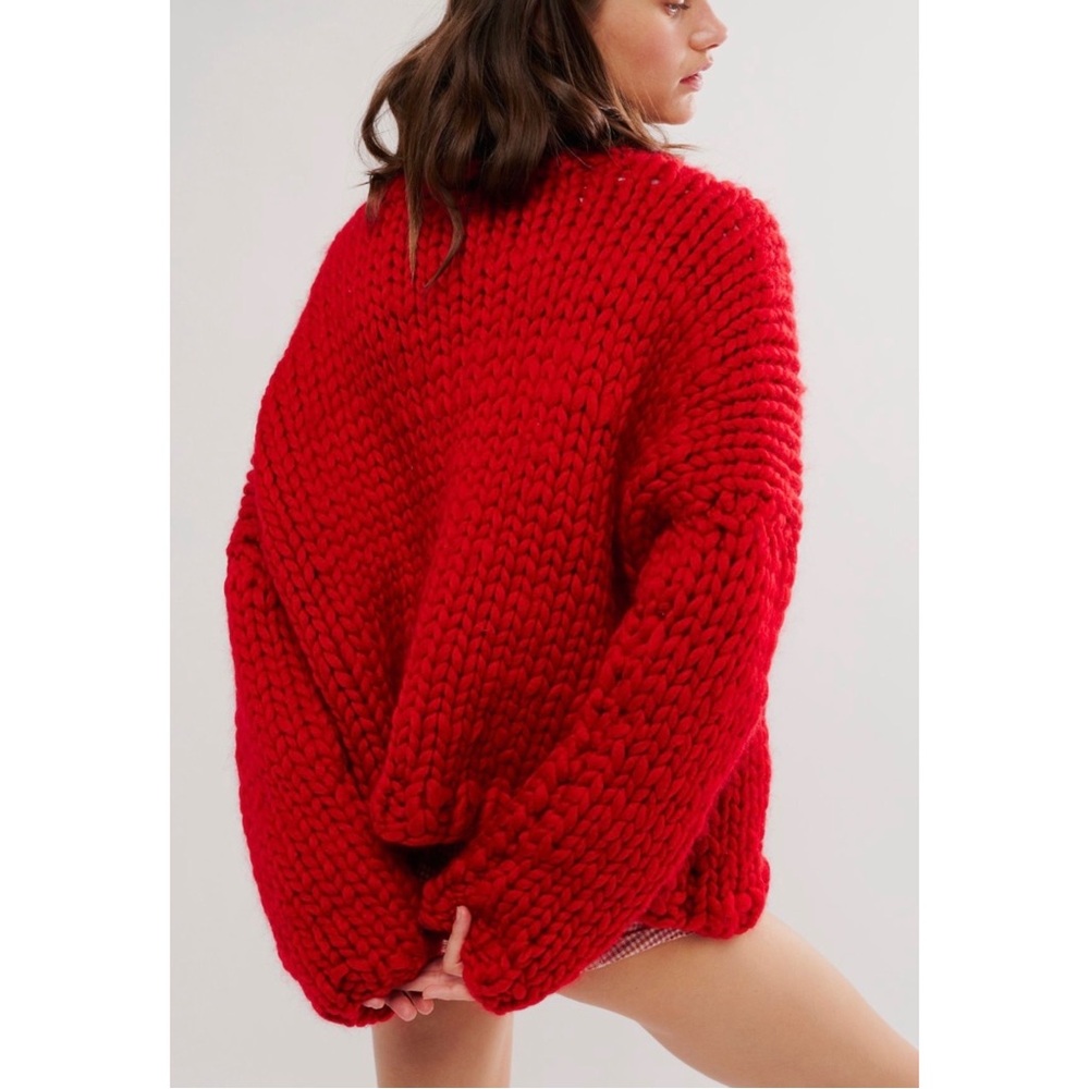 Hope Macaulay Red Bow Sweater Size L/XL NWT - Picture 4 of 6